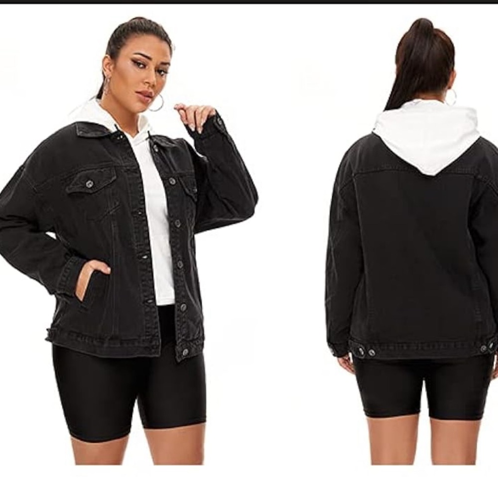 CantonWalker Black Denim Jean Jacket